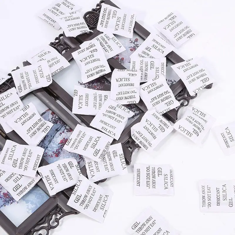 50-500 Packs Non-Toxic Silica Gel Desiccant Damp High Efficiency Moisture Absorption For Home Absorber Bag Clothes Food Storage