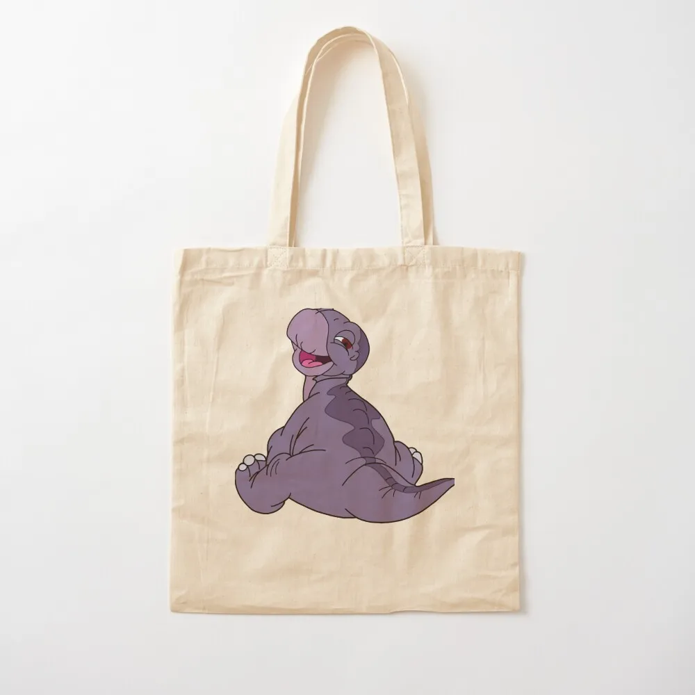 Baby Littlefoot Land Before Time Tote Bag tote bag canvas shopping trolley bag hand bags eco folding Canvas Tote