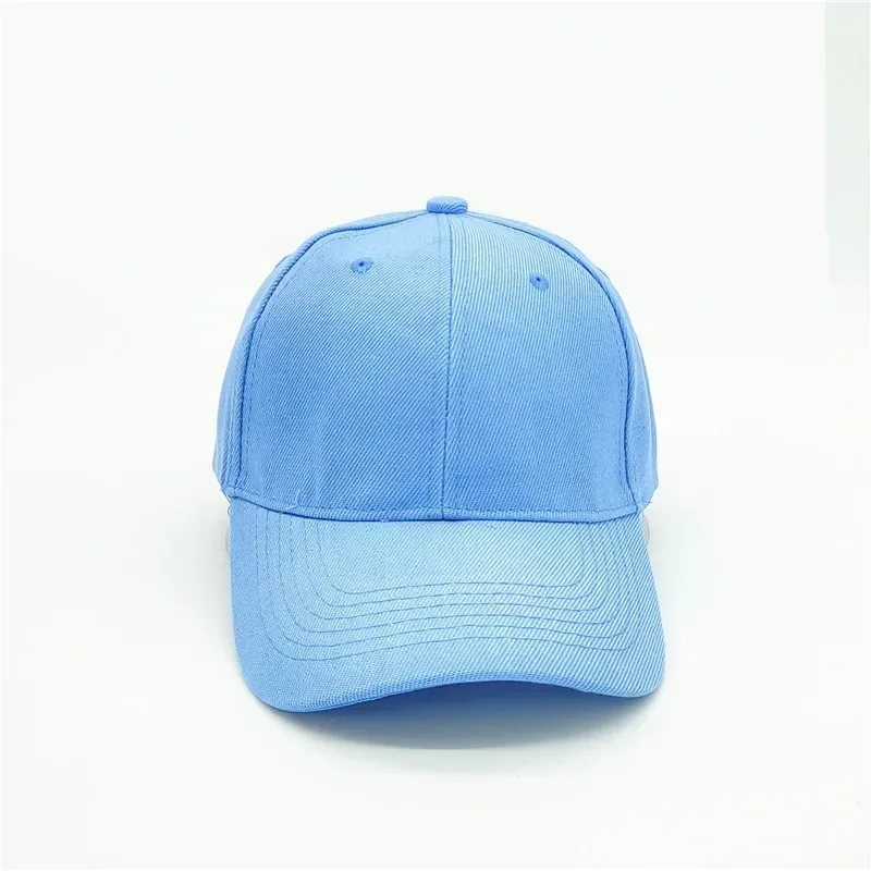 Adult solid acrylic baseball cap Curved visor hats Men women casual plain trucker cap Adjustable sun hats casquette Dad hats