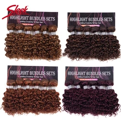 Sleek Braziliaanse Kinky Krullend Rood 99J Blond 27/30 Gember Kleur F4/30 Natuurlijke Remy Human Hair 6 Bundels Deal 190 Gram Per Lot