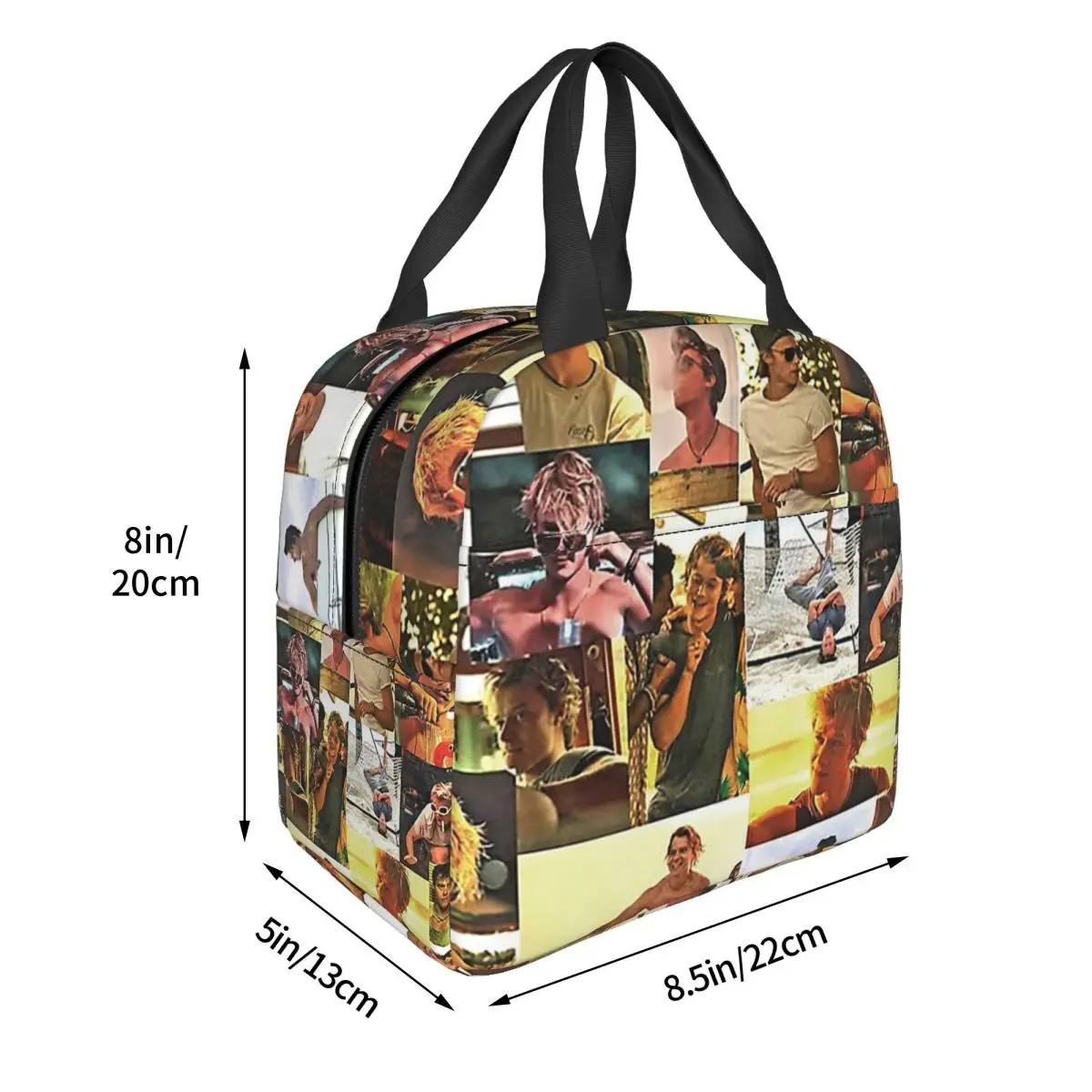 JJ Maybank - Rudy Pankow Throw Blanket Lunch Bags Insulated Bento Box Lunch Tote Picnic Bag Thermal Bag for Woman Student Travel