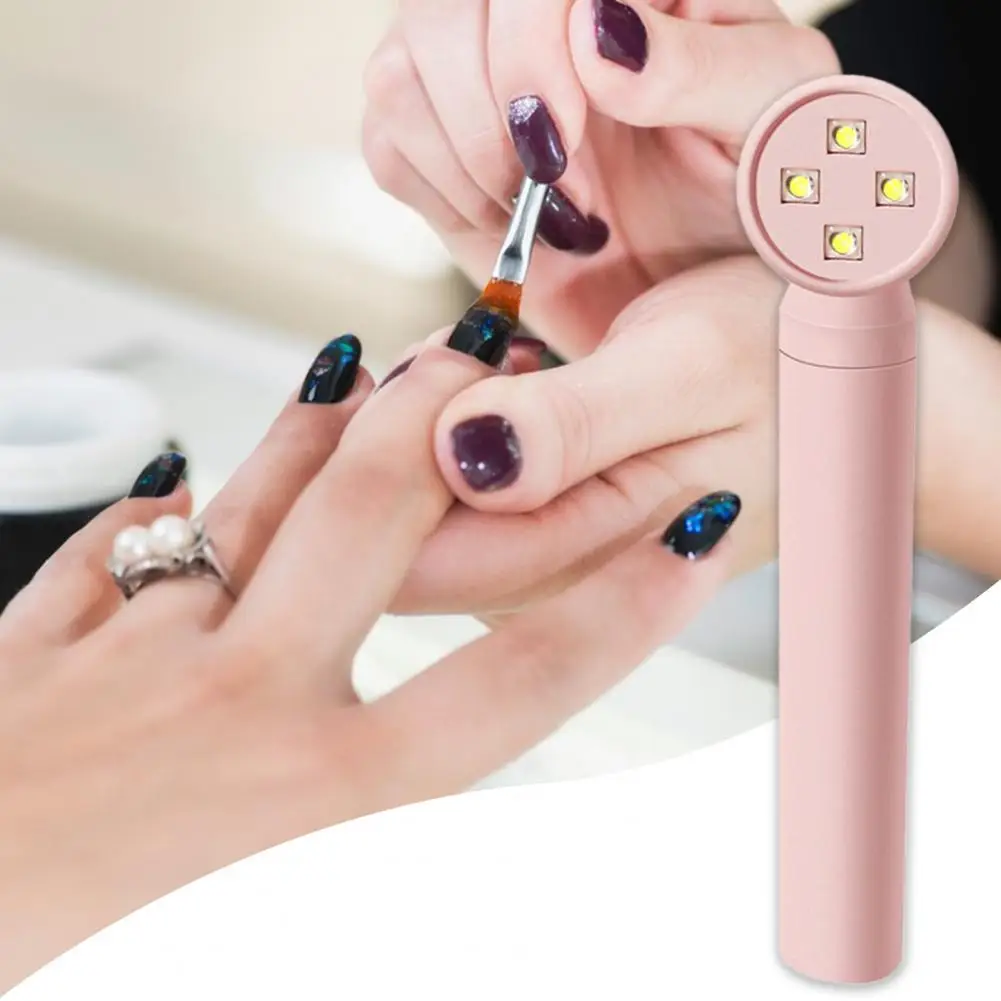 Lâmpada portátil para unhas, Secador de manicure, Luz LED UV, Recarregável, Portátil, Compacto, Uso doméstico