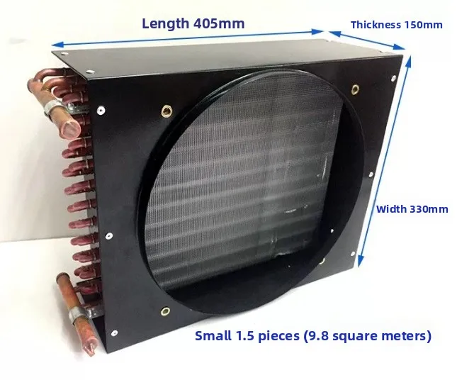 Condenser Copper Tube Cold Storage Refrigerator Freezer Water-cooled Cake Cabinet 1 Horse 1.5 Horse Oil Cooler