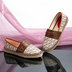 Classic Style Fashion New Women's Flat Shoes Letter Printing Retro Leisure Exquisite Workmanship Versatile Fisherman Shoes