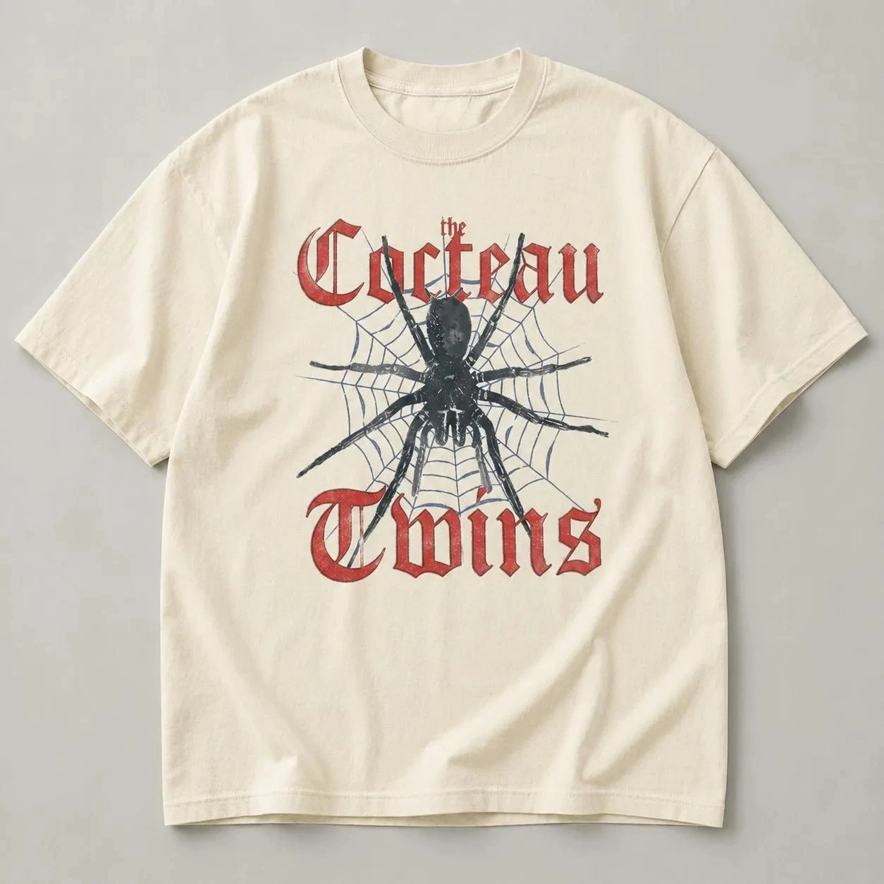 Summer Women's Cocteau Twins  Print T-shirt Cotton and Breathable Short Sleeve Streetwear Oversized Loose Casual