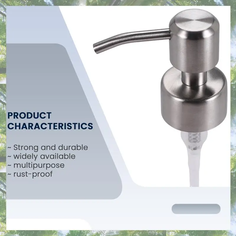 

Премиум-4 шт. сменный насос для дозатора мыла из нержавеющей стали, насос для дозатора лосьона для обычных бутылок с шеей 28/400 для ванной комнаты