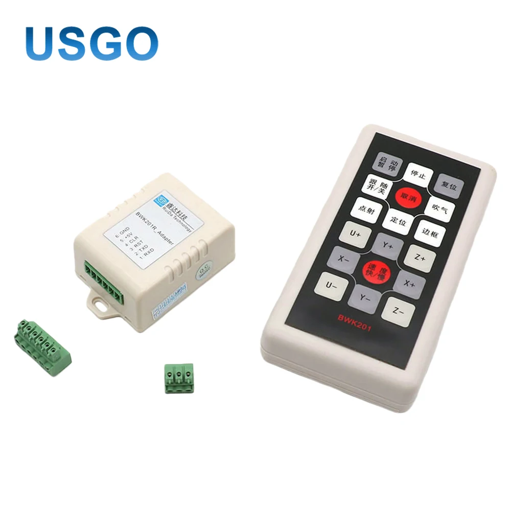 USGO Ruida Wireless Operating Handle BWK201R for RDC6442G RDC6442S Co2 Laser Controller
