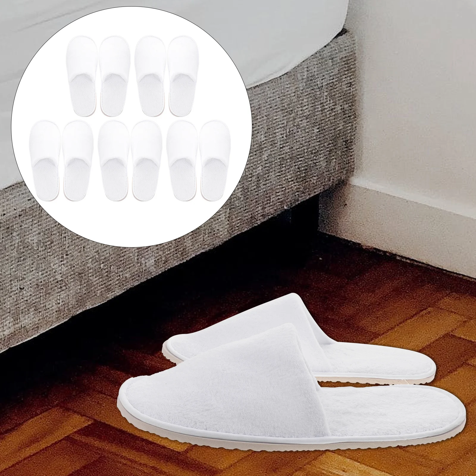 

Disposable Anti-Slip Hotel Spa Slippers For Women Men Guests Pedicure Salon Home Bathroom Bridal Party Travel Bulk