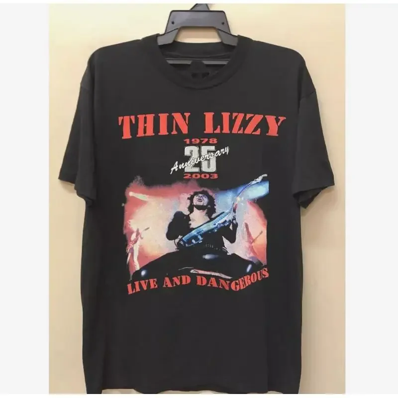 Rare Thin Lizzy Band 2003 For Fan Black S 2345XL T shirt