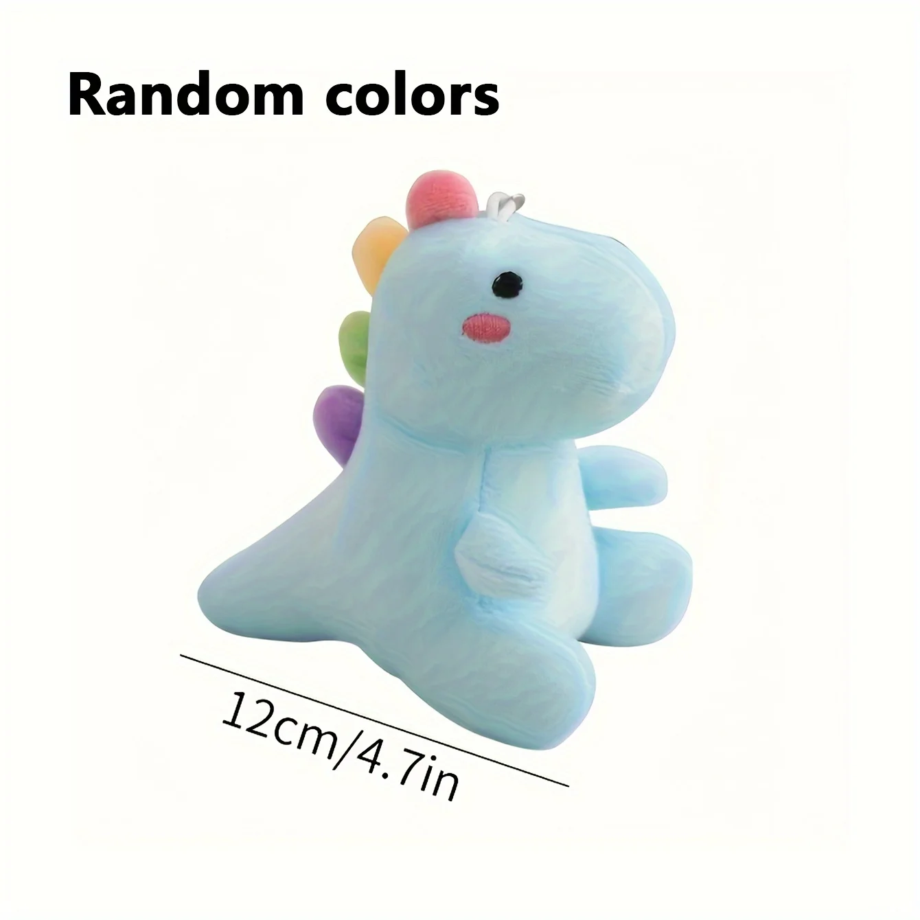 1 random color cartoon dinosaur pet plush toy for pet interactive play