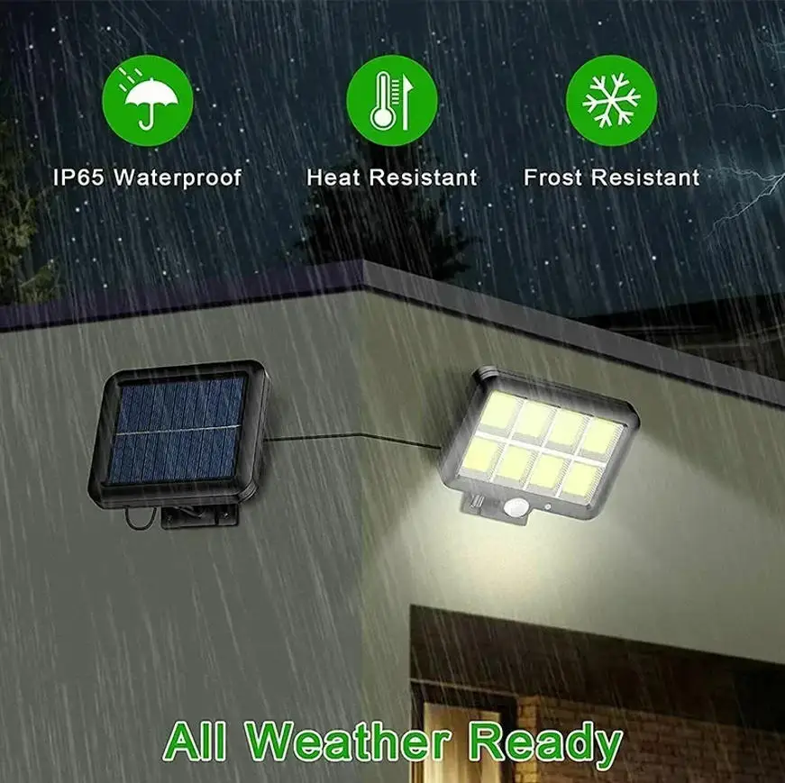 COB LED Solar Light Split Wall Lamp Waterproof Outdoor Wall Emergency Street Security for Garden Decoration  Motion Sensor
