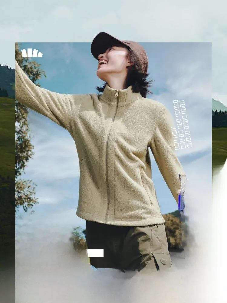 

Женская осенняя куртка Banana Le Slim Fit с флисовой подкладкой, ветрозащитная, теплая, из полиэфирного волокна, на молнии