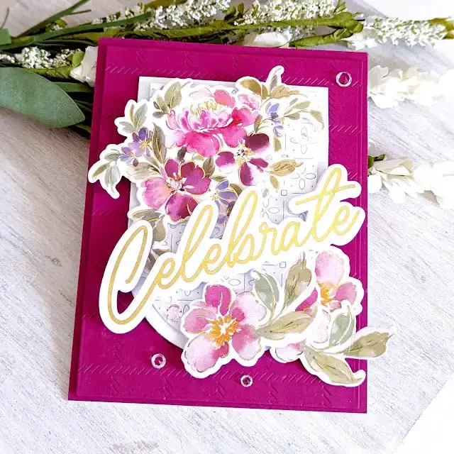 Cheerful Thinking You Beautiful Botanicals  Blossoms Metal Cutting Dies Silicone Stamp Scrapbooking Stencil Photo Album Card DIY