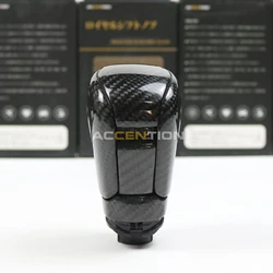 100% Real Black Carbon Fiber Gear Shift Knob For Honda Civic 2016 2017 2018 2019 2020