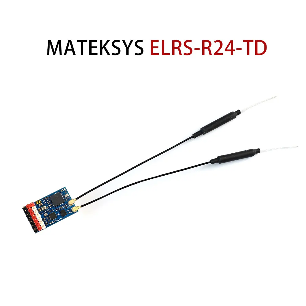 Приемник MATEK R24-P6V ELRS RX 180mW EXPRESSLRS 2,4 GHZ 6CH PWM VARIO, SX1281 для радиоуправляемого самолета/Fixwing