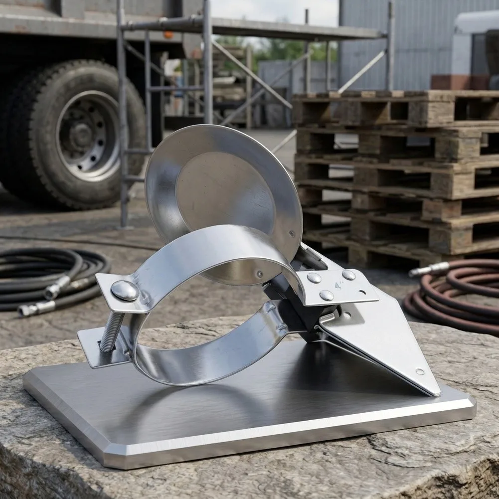 4 Inch For Exhaust Rain Cap in T304 Stainless Steel for Vertical Pipe Installation Resists Rust and Moisture Intrusion