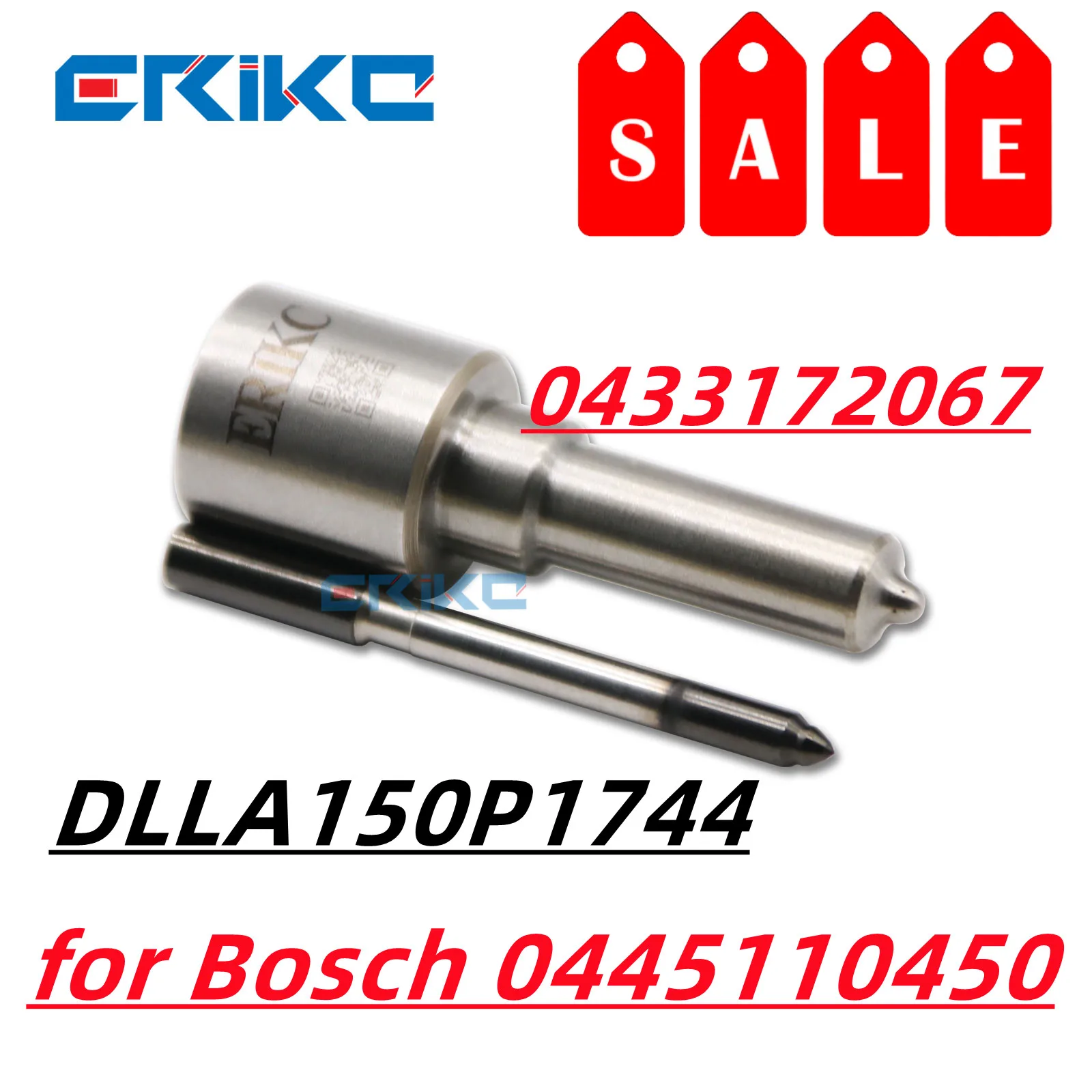 ERIKC DLLA150P1744 Fuel Injector Nozzle Tip DLLA 150 P 1744 CR Diesel Injection Nozzle Sprayer 0433172067 for Bosch 0445110450