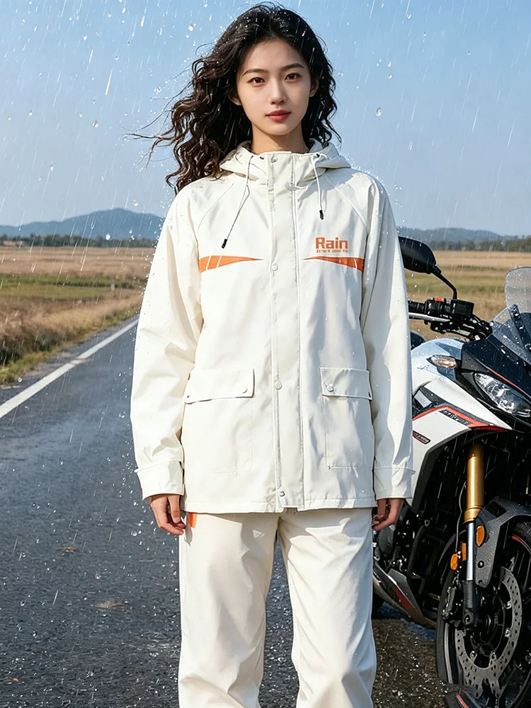 AliExpress NONE Raincoat and Rainpants Suit Full Body Rainstorm Prevention Electric Bicycle Motorcycle Body Rainproof Couple Cycling Raincoat