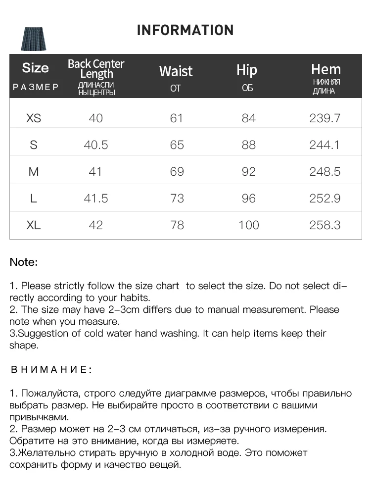 FSLE 【3 Colors】High Waist Women Mini Pleated Design Skirts Autumn New Solid Zipper Waist Female Twill Plaid Short Skirt