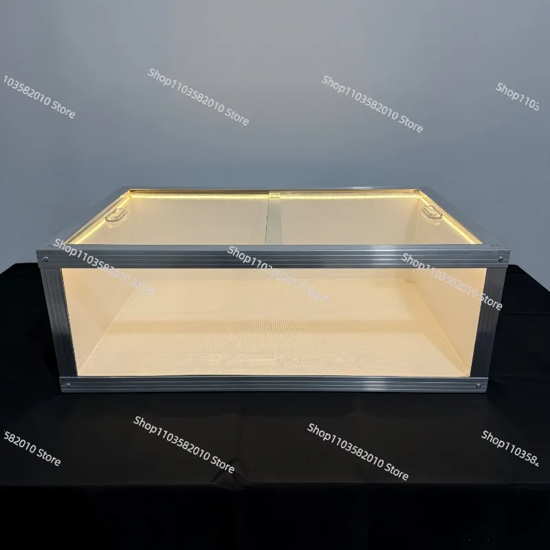 Visual transparent egg tart, tiramisu, Basque dessert booth for night market stalls, special insulated box display cabinet