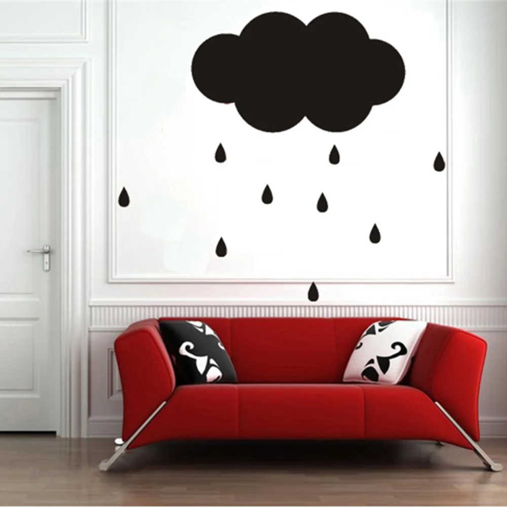 Cute Big cloud pattern Wall Sticker Removable & Waterproof No pollution for Baby bedroom home decoration 50*30cm