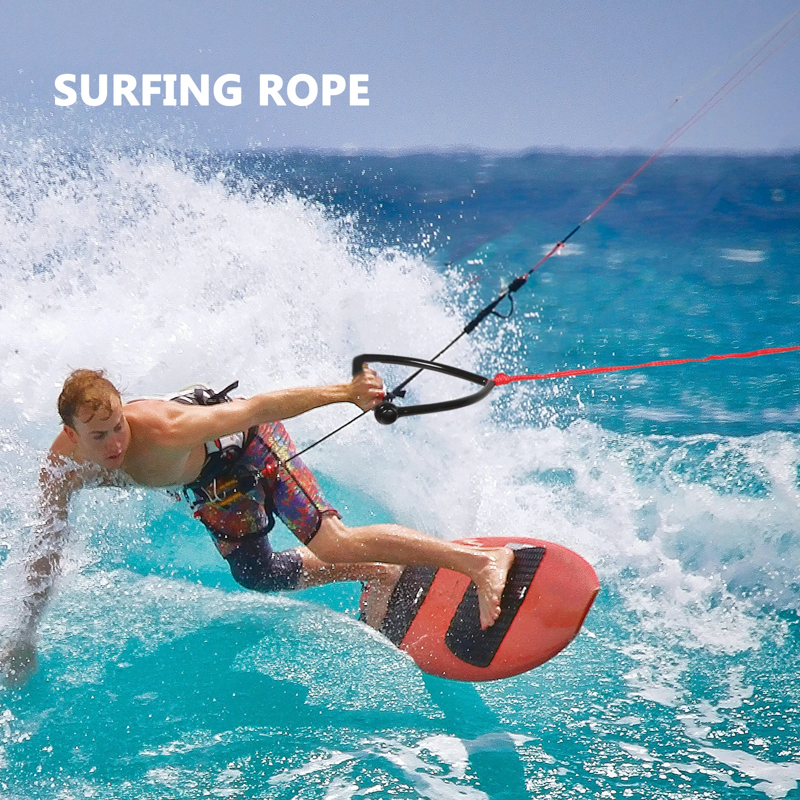 

High Abrasion Uv Resistant Water Skiing Rope Comfortable Grip Multi-Functional Use for Wakeboarding Kneeboarding