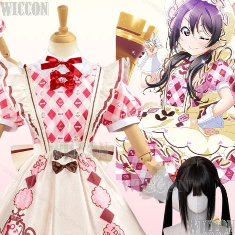 

Nico Yazawa Cosplay Game Lovelive Maid New Outfit Kawaii Dress Bow Sweet Lolita Cute Hat Lovely Suit Halloween Navidad Carnaval
