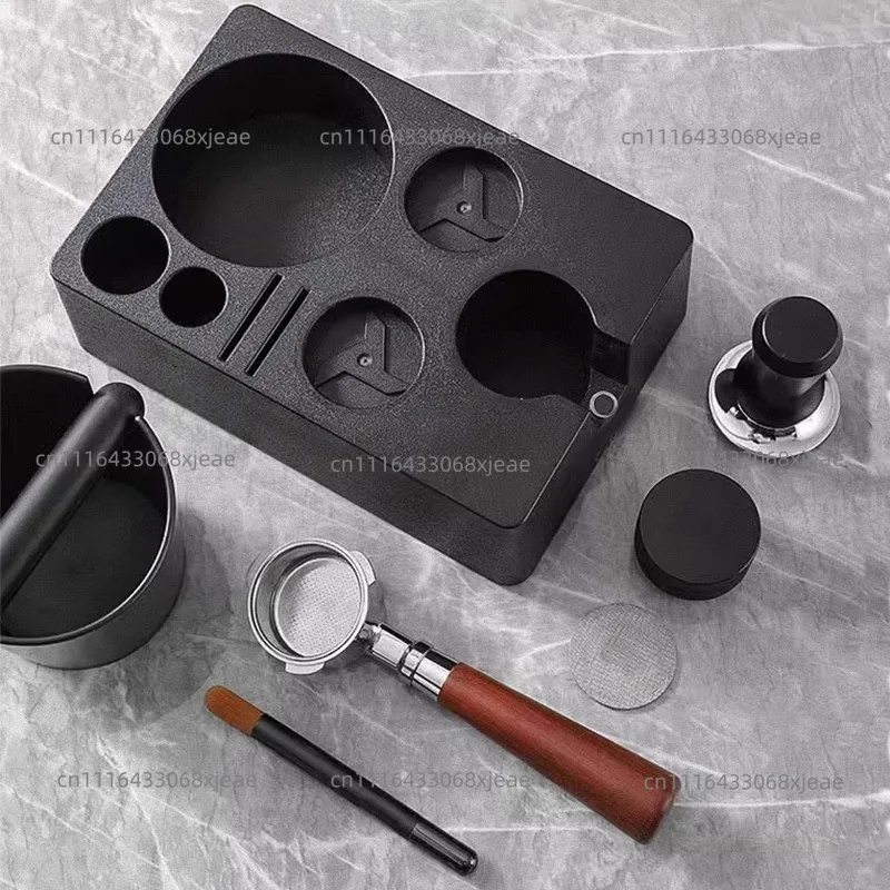 Coffee cloth powder dispenser base multifunctional storage powder press