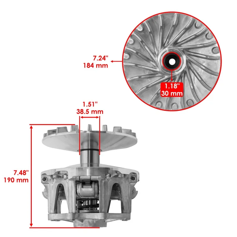 Complete Primary Drive Clutch For Kawasaki Brute Force 750 KVF750 2012-2026 49093-0040