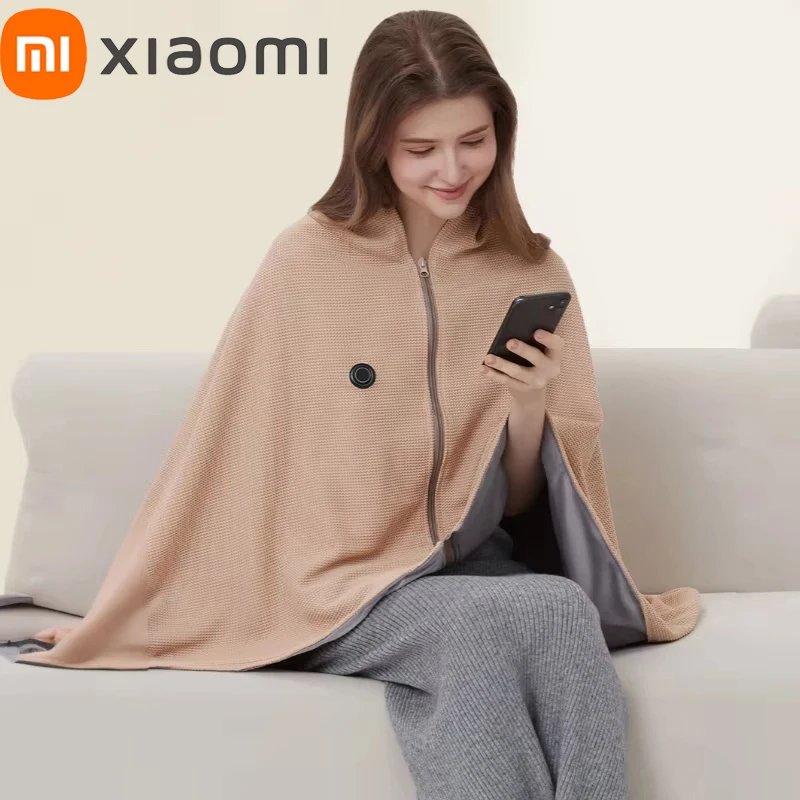 Xiaomi Portable USB Heated Blanket Shawl Wearable Heated Throw Blanket Adjustable 3 Levels Temperature  Washable Warmer Blanket