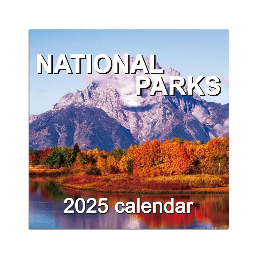 

with Beautiful Scenic Photos 2025 National Parks Calendar National Parks Thick Paper Monthly Wall Calendar 12-Month To Do List