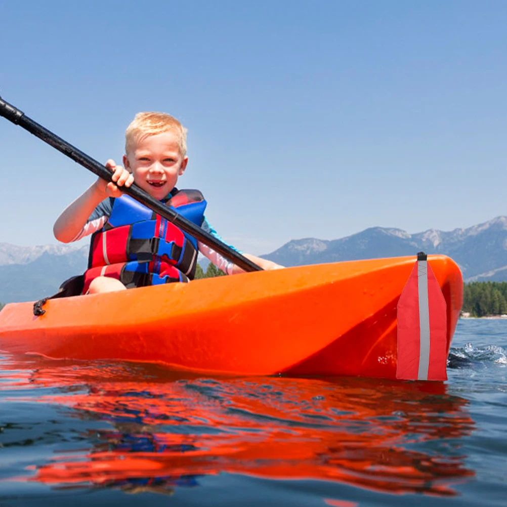 

2Pcs Reflective Kayak Flags Heavy Duty Oxford Cloth Towing Flag for Kayak Canoe Boat Safety Outdoor Adventure Gear