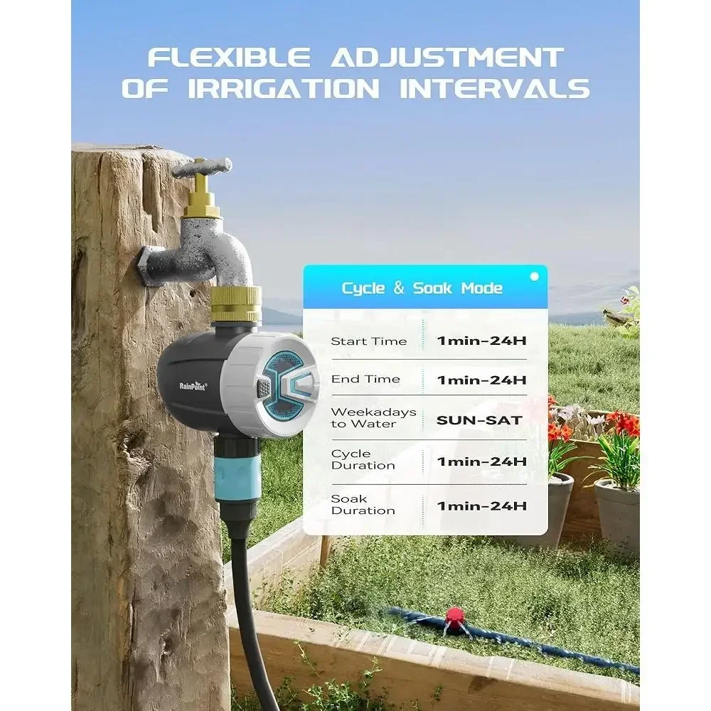 WiFi Sprinkler Timer Smart Bewässerung System Controller Automatische Schlauch Wasserhahn Timer Fernbedienung Bewässerung APP Sprachsteuerung