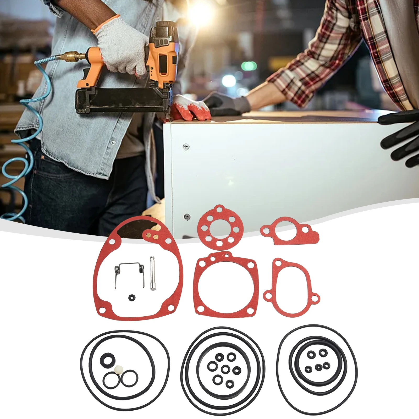 

NV45AB NV45B Rebuild Kit With O-Rings Gaskets Valve Pak Trigger Feeder Extras Coil Roofing Nailer Complete Rebuild Kit