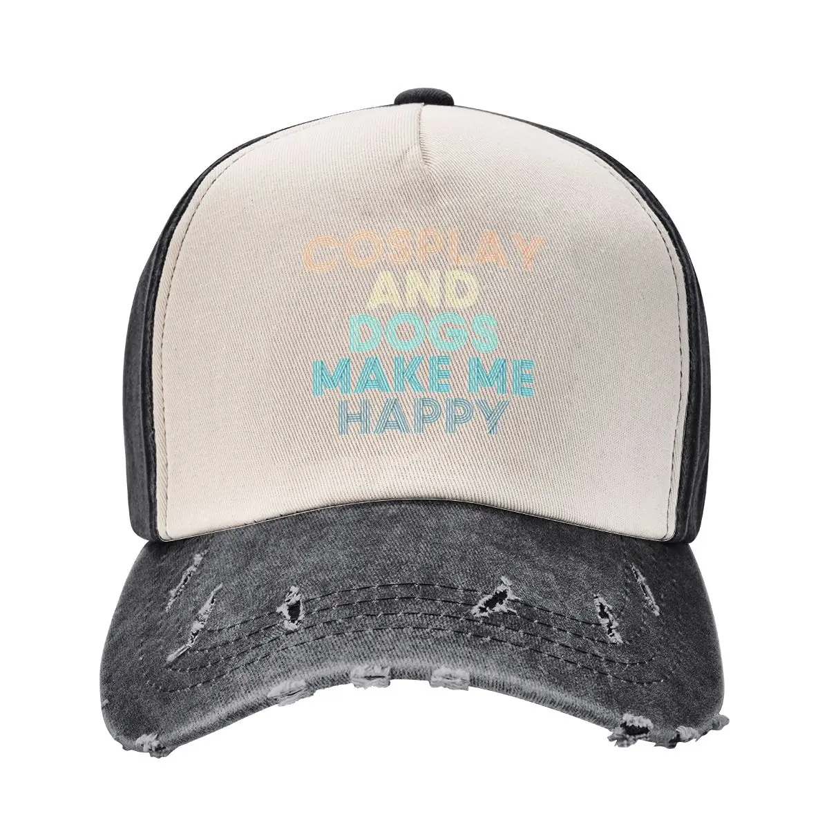 

Cosplay And Dogs Make Me Happy- Gift for Cosplay & Dogs Fans Baseball Cap cute New In The Hat Horse Hat Sun Hats For Women Men's