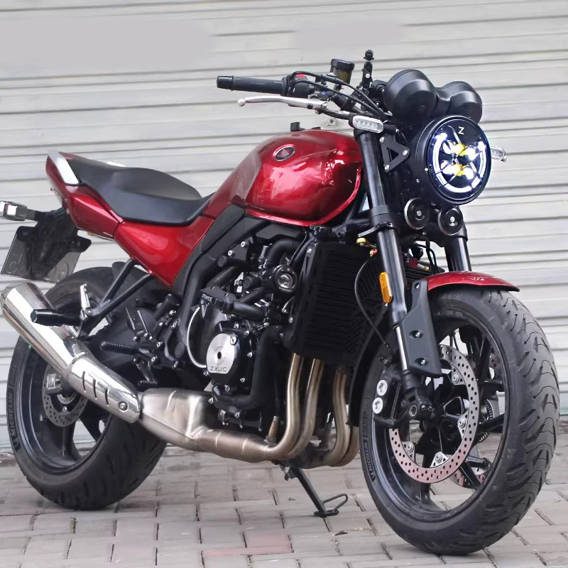 

Для ZXMOTO 500F: Модифицированная фара-«компаунд» с эффектом «глаз», светодиодная круглая фара высокой яркости, аксессуары для фар.