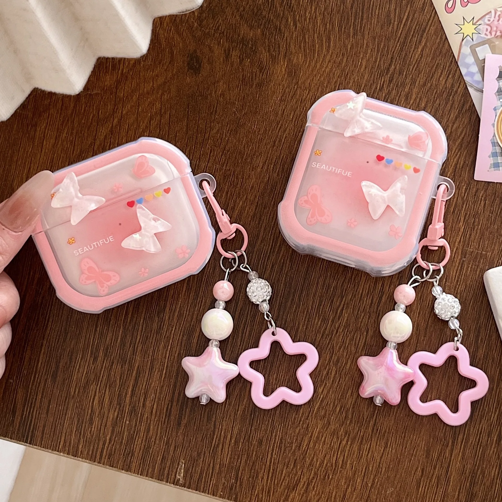 butterfly suitable for Airpods4 protective case Airpods3 headphone cover Pro iPhone 2nd generation headphone cover
