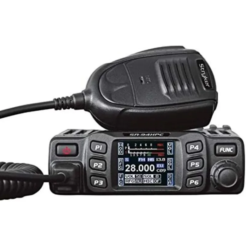 

10 Meter Amateur Ham Mobile Radio Am Slim, Black, SR94HPC