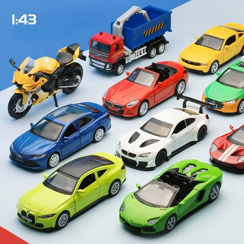 CCA Simulation 1/43 Scale Diecast Miniature Voiture of AE86 Gallardo LP700 E300H Toy Vehicle Children Boy Gift Collection Hobby
