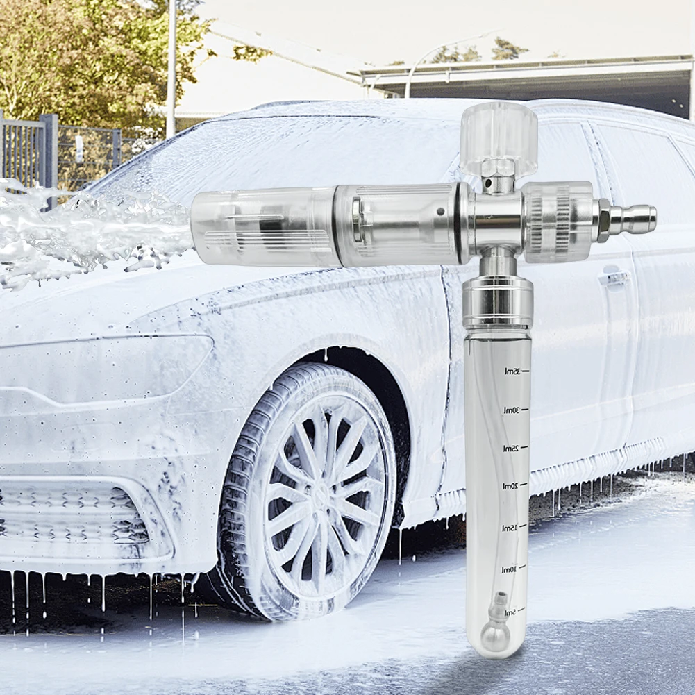 

Пистолет для мойки высокого давления на 35 мл с быстроразъемным разъемом 1/4 дюйма, распылитель пены для мойки автомобилей, регулируемый распылитель пены для чистки автомобилей, внедорожников