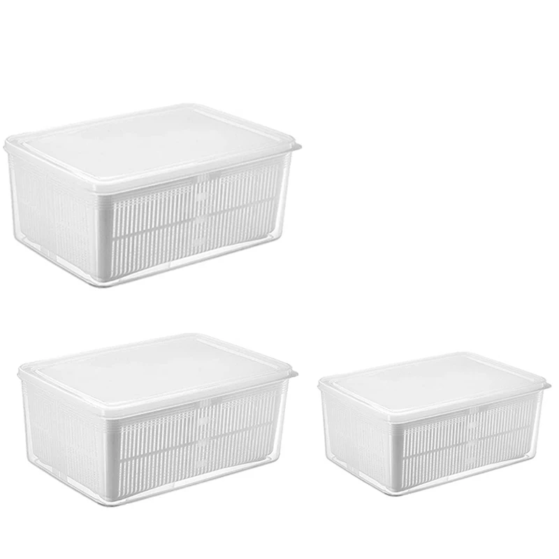 Fresh Produce Vegetable Fruit Storage Containers For Refrigerator - Produce Saver Storage Containers