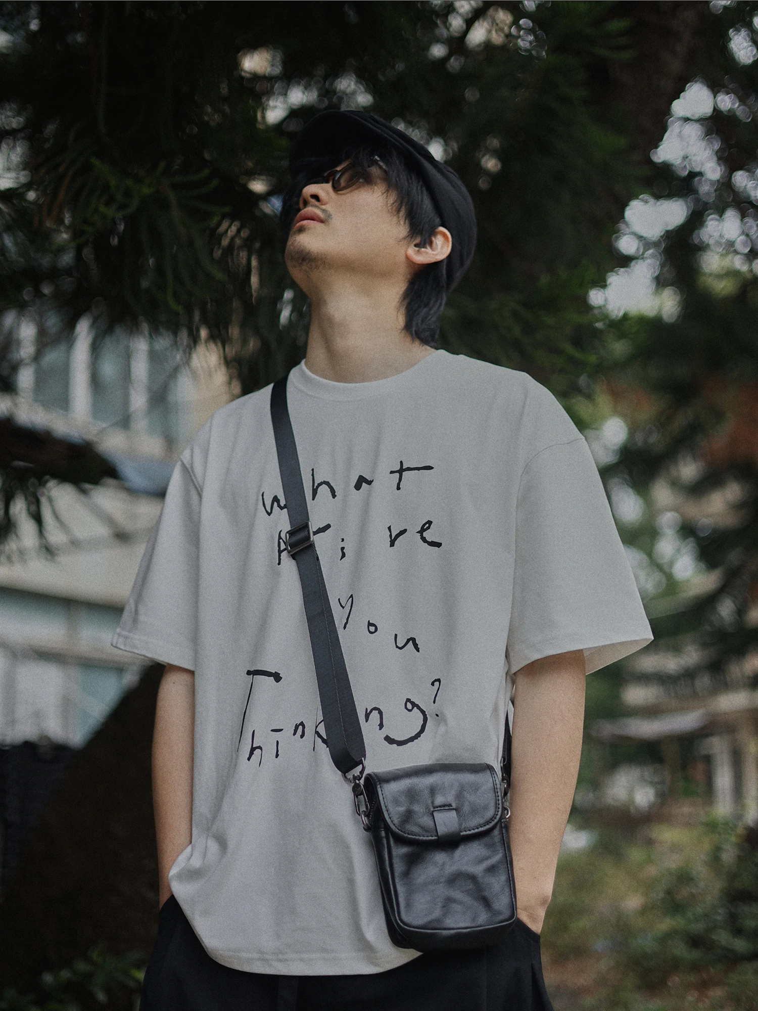

Casual Oversize Short Sleeve T-Shirt for Youth Printed Cotton Polyester Blend Breathable round Neck Men's Fashion Summer New