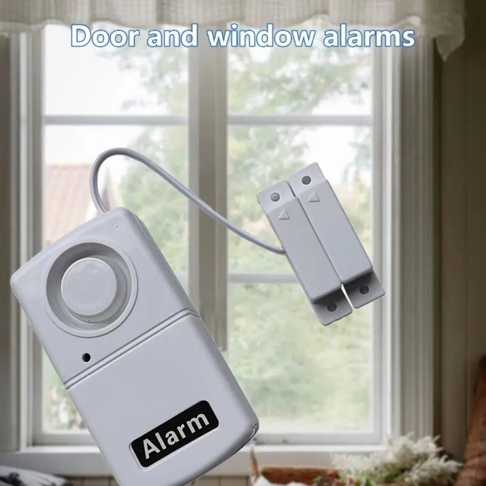 

Magnetic Sensor Burglar Alarm Battery Powered High Decibel Detector Window Sensor Plastic Wireless Door Magnetic System