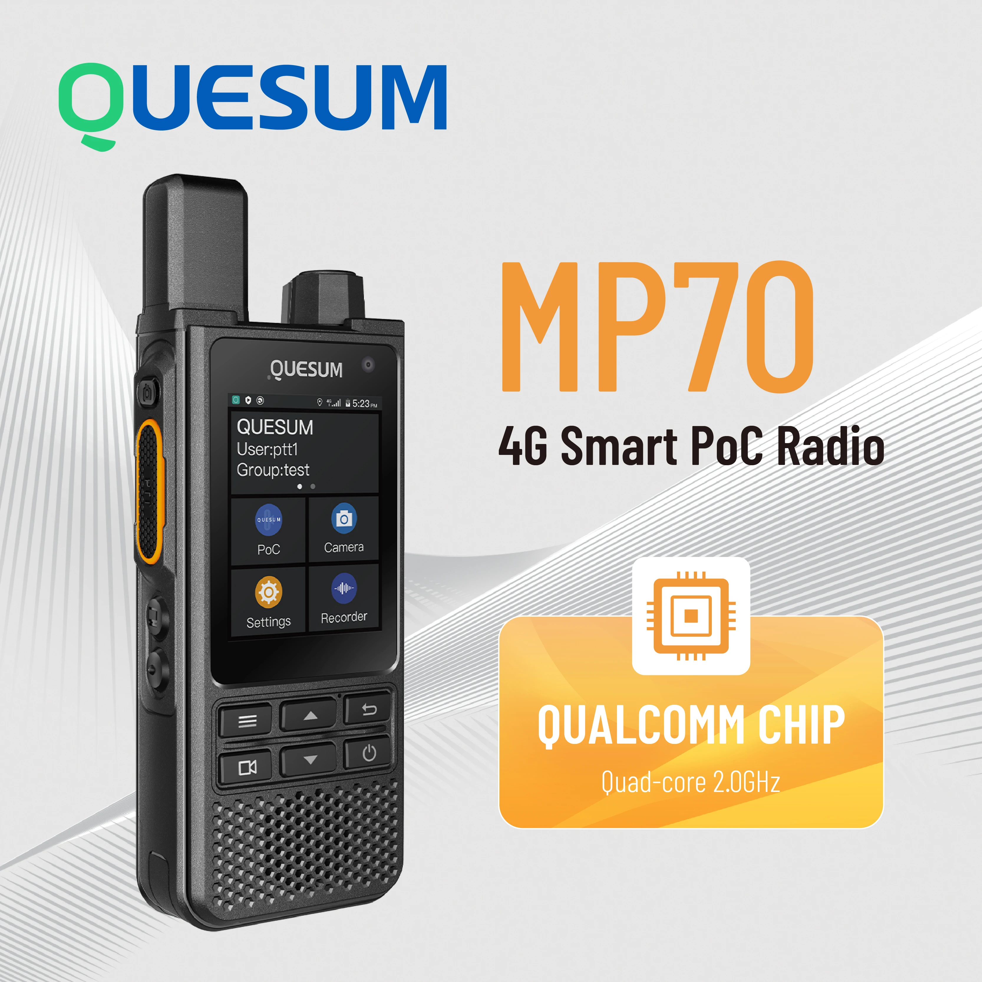 MP70 4G PoC two-way Radio Zello memory 2GB + 16GB Android 12 dual camera Radio instant message