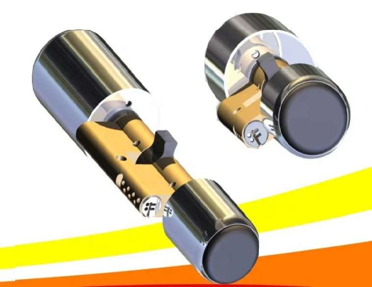 Cilindro de cerradura de puerta inteligente Rfid de doble giro Cilindro inteligente Rfid de gran calidad