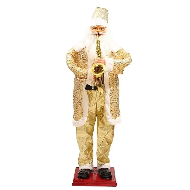 for Movement Activation Music Santa Electric Animation Dance Christmas Statue Christmas Decoration Swing Christmas Window