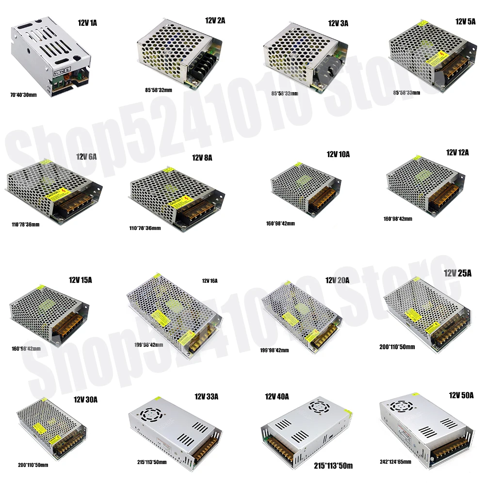 Image 3: Pilote d'alimentation LED SMPS, alimentation à découpage, CA, 220V, 12V, l'autorisation, 3A, 5A, Snap10A, 20A, 30A, 40A, 50A