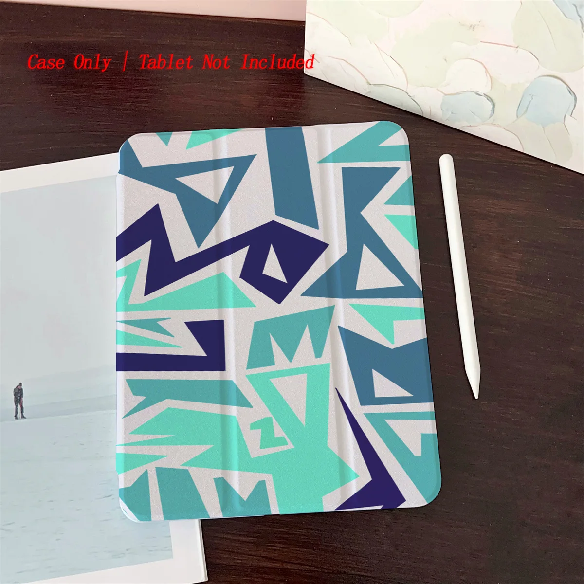 

Playful Assorted Color Lines iPad Case For Apple iPad Pro 12.9 Air 5 Mini 6 9th Gen Slim Anti-Scratch Cover