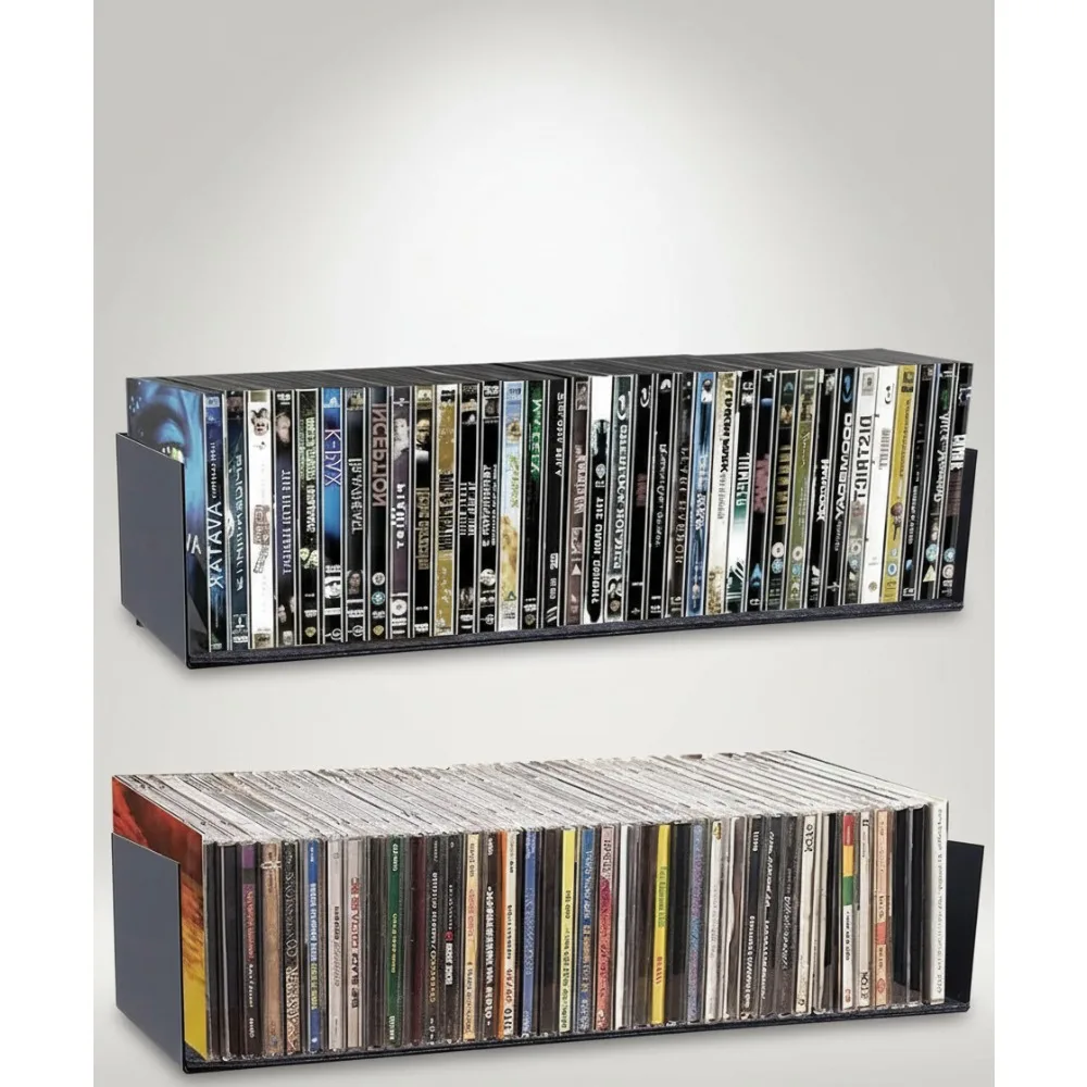 

U Shape Floating Shelves Wall Mount Metal Bookshelf Storage Display Organizer, Black Set of 3