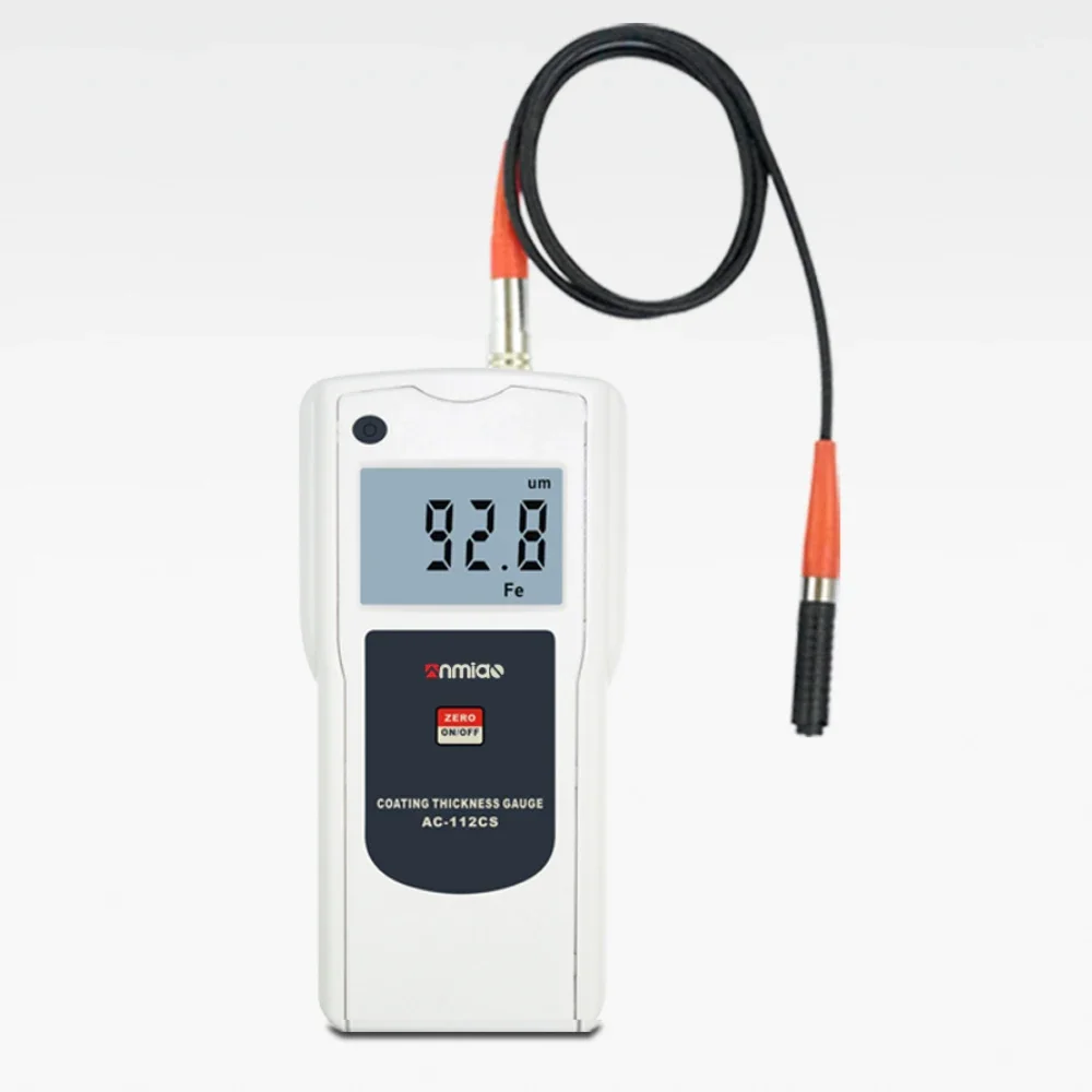 Digital Coating Thickness Gauge AC-112CS Coating Thickness Tester 0~1250µm Paint Galvanized Layer Thickness Measuring Instrument